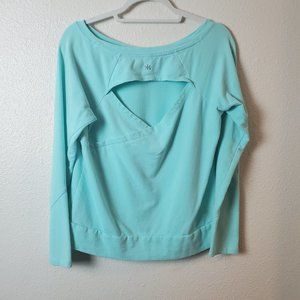 KYODAN Keyhole Back Long Sleeve Athletic Sweatshirt